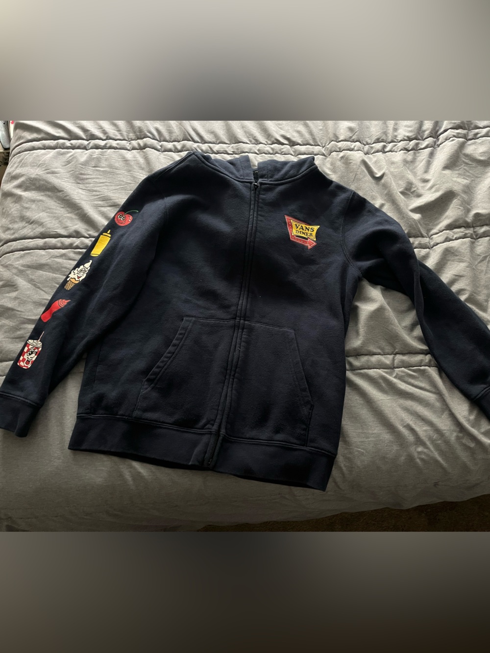 Vans zip up hoodie